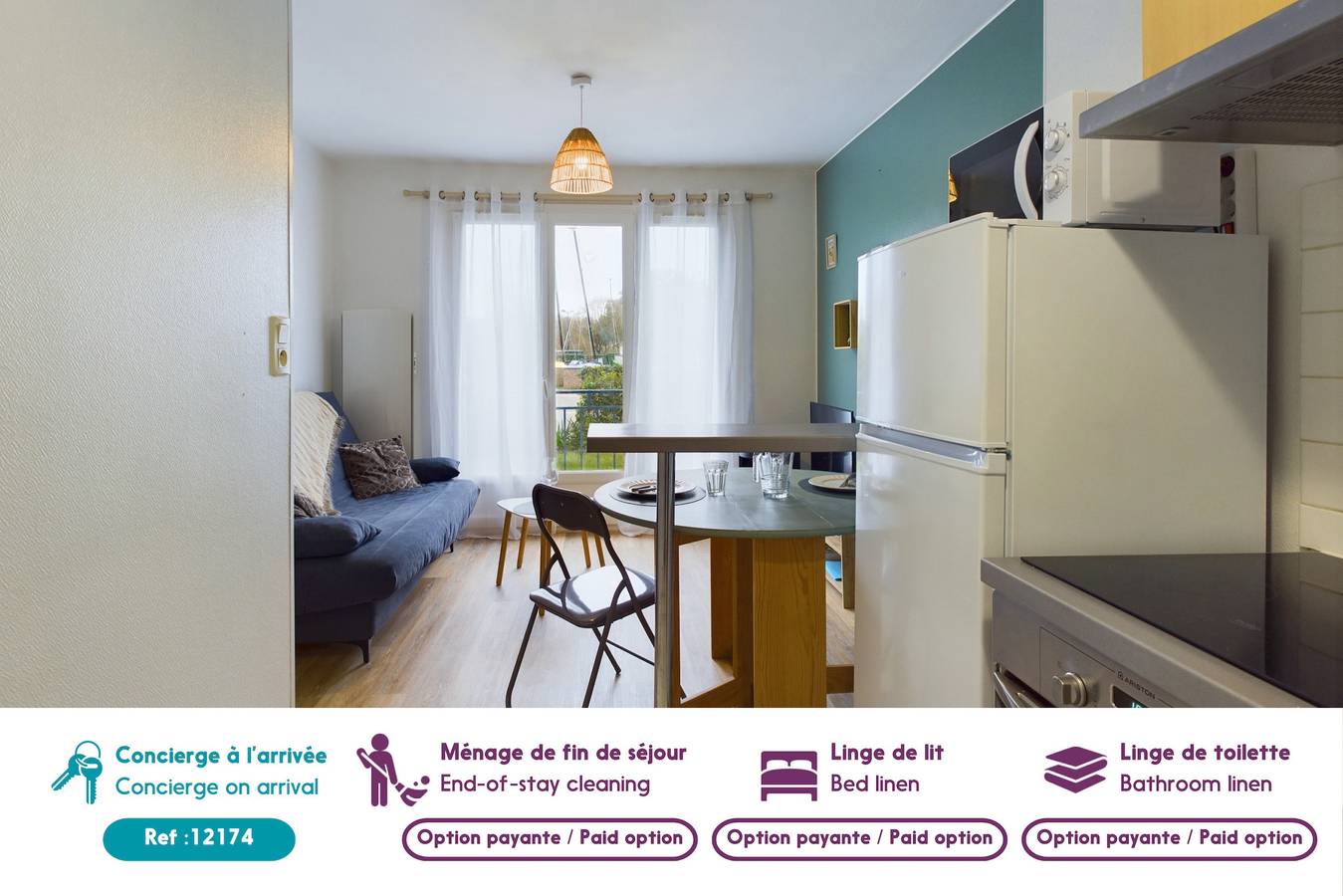 Appartement entier, 100 m de la plage, appartement, 2 adultes 2 enfants in Fouesnant, Côte de Cornouaille