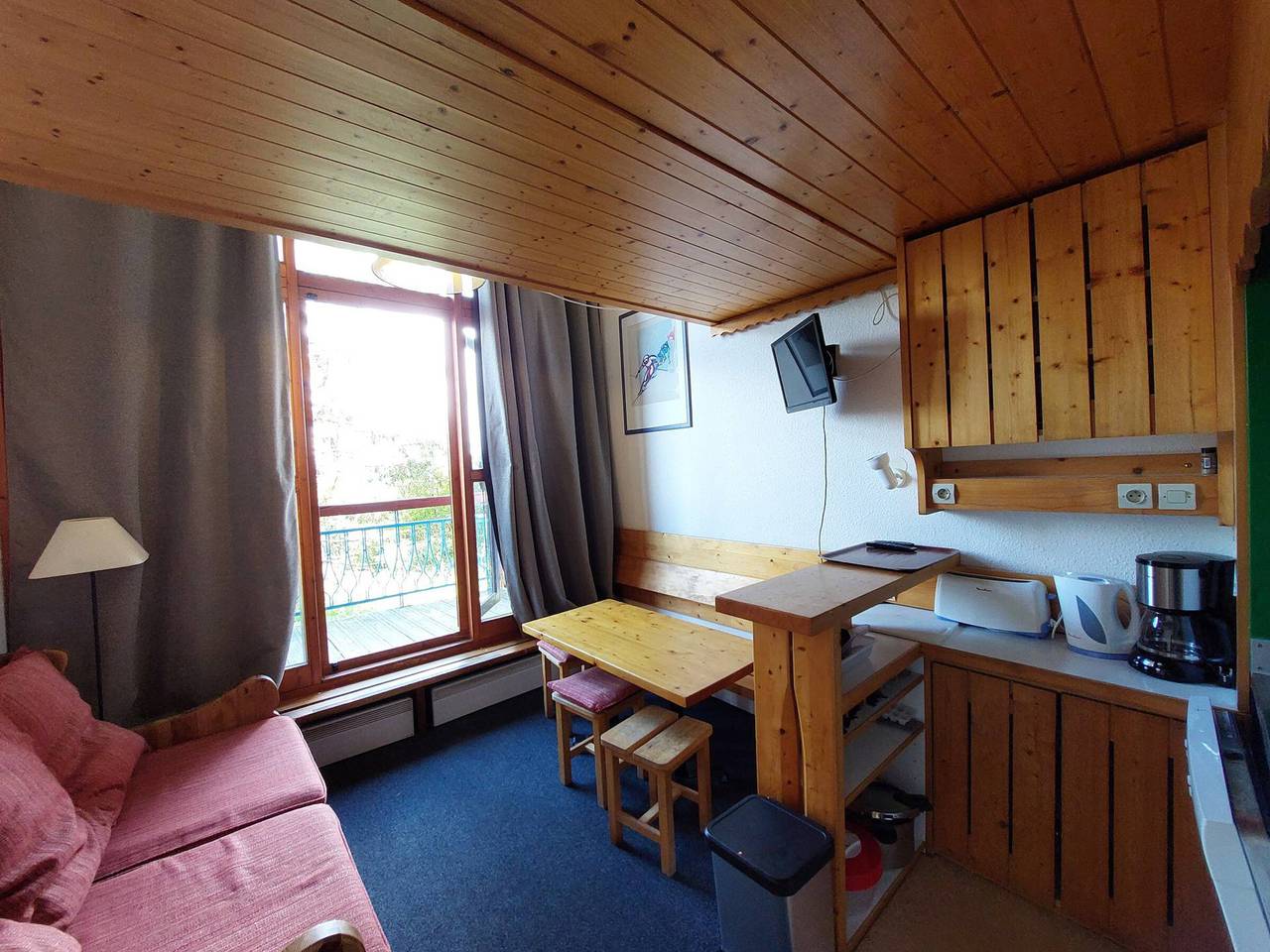 Apartamento entero, Estudio acogedor con altillo para 4 personas en Arc 1800, cerca de pistas y Wifi incluido in Arc 1800, Bourg-Saint-Maurice