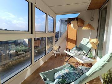 Gîte pour 4 personnes, avec terrasse dans Plage Trestraou