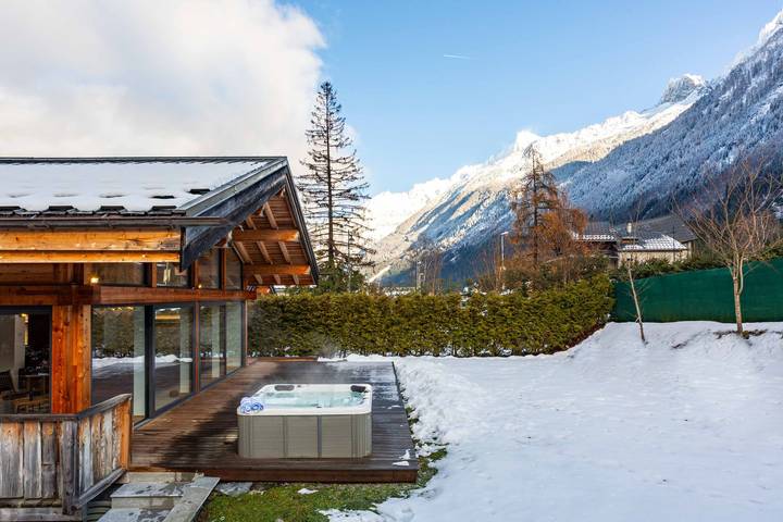 Chalet pour 8 personnes, avec jacuzzi et jardin à Chamonix-Mont-Blanc