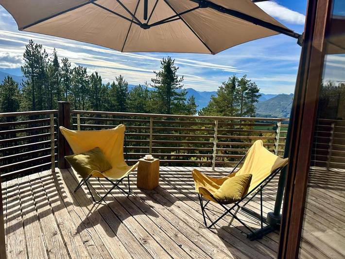 Gîte pour 8 personnes, avec Balcon ainsi que Terrasse et Vue à Saint-Apollinaire - 2