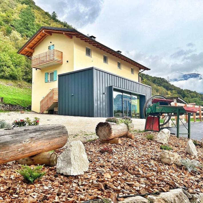 Appartamento per 2 persone, con Terrazza e Giardino nonché Panorama a Borgo Valsugana