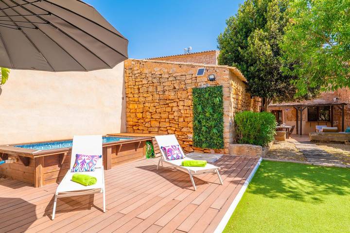 Bonito Mediterraneo - Charmantes Dorfhaus mit privatem Pool und kostenlosem Wlan in Santanyí, Mallorca Süden
