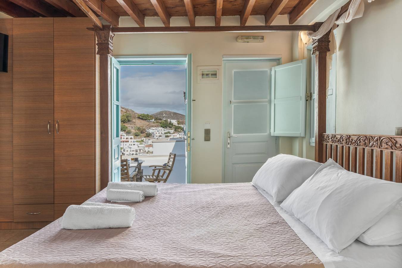 Room 'Double Sea View No 1' with Sea View, Wi-Fi and Air Conditioning in Skala (Patmos), Dodecanese