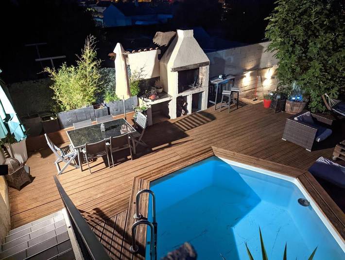 Maison de vacances pour 6 personnes, avec terrasse et piscine