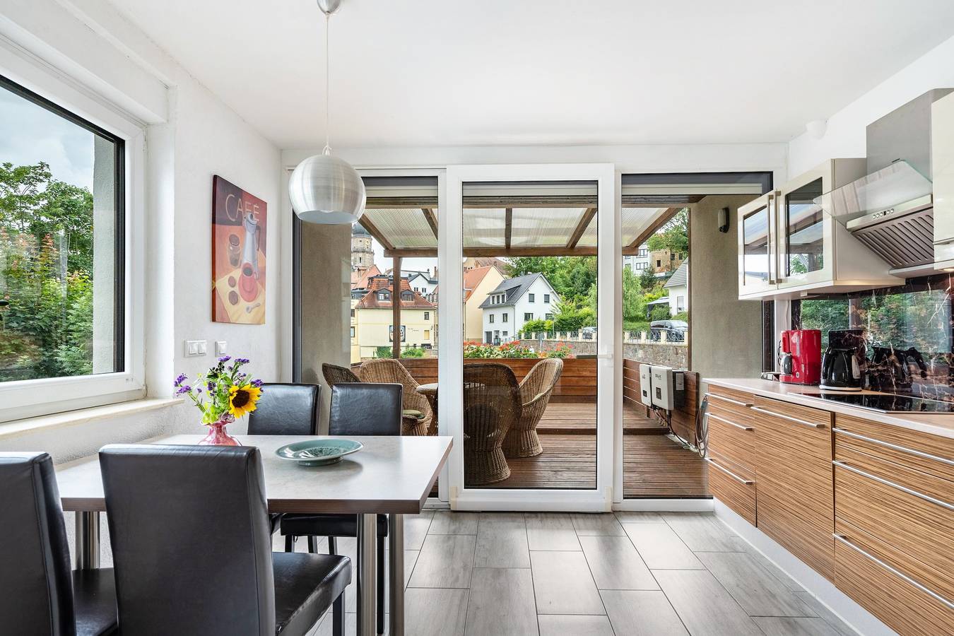 Appartement entier, Appartement "Am Residenzschloss" avec grande terrasse et Wi-Fi in Altenbourg, Thuringe orientale