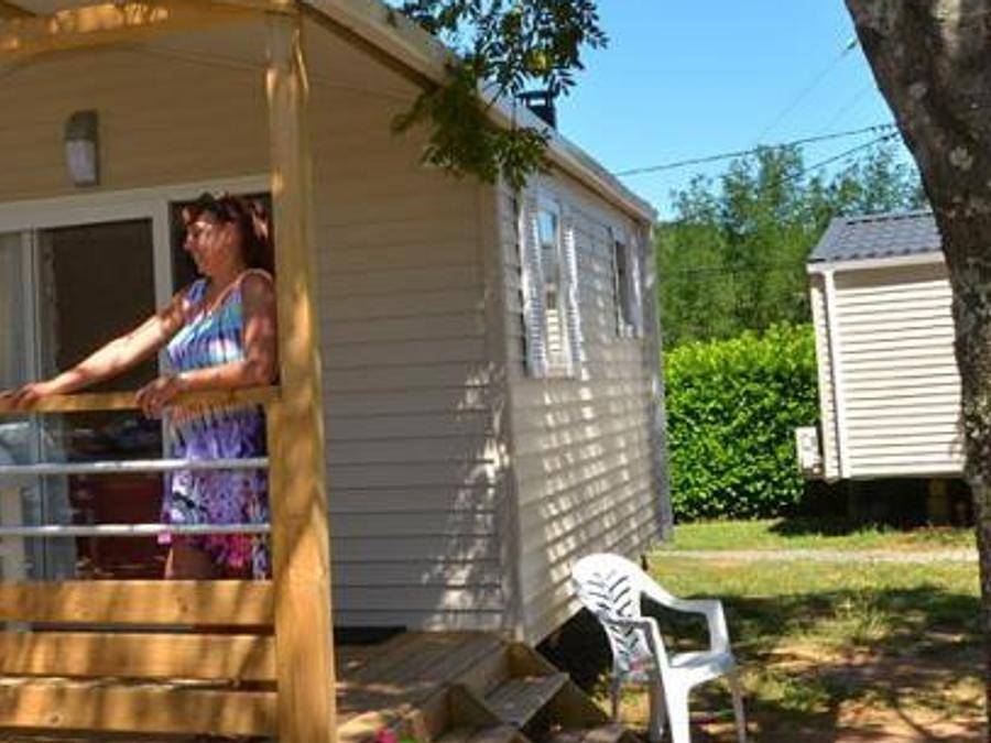 Camping Bel Air - Mobilhome 2 personnes - Mobil home Cocoon climatisé Dimanche in Berrias-et-Casteljau, Parc national des Cévennes
