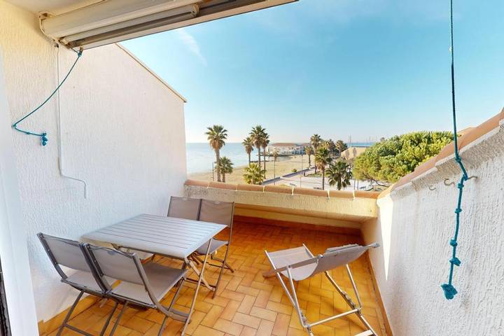 Ferienwohnung für 4 Personen, mit Balkon und Terrasse sowie Ausblick