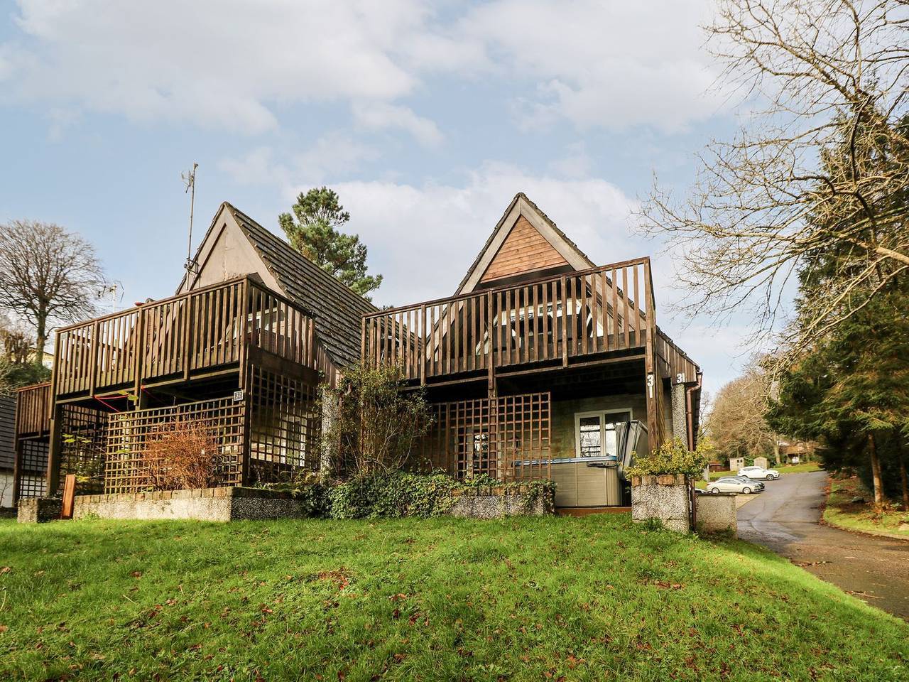 Lodge für 6 Personen mit Whirlpool in Cornwall