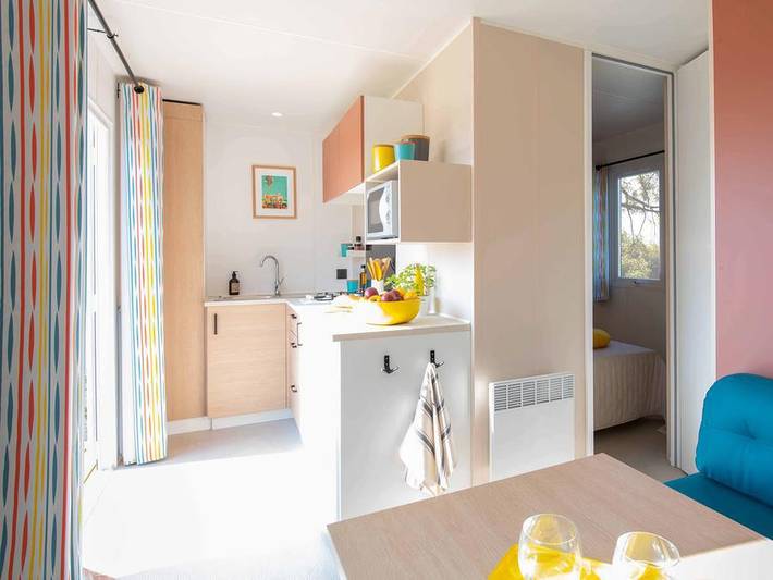 Mobil home pour 2 personnes, avec Bassin pour enfant dans le Finistère - 2