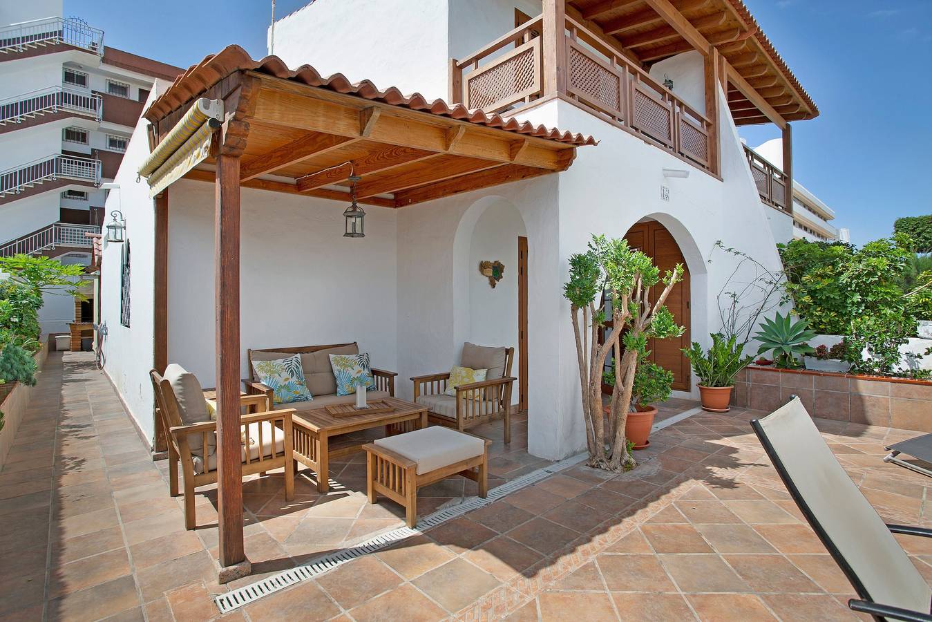 Ferienhaus 'Casa Familiar San Diego' mit Gemeinschaftspool, privater Terrasse & Wlan in Maspalomas, San Bartolomé de Tirajana