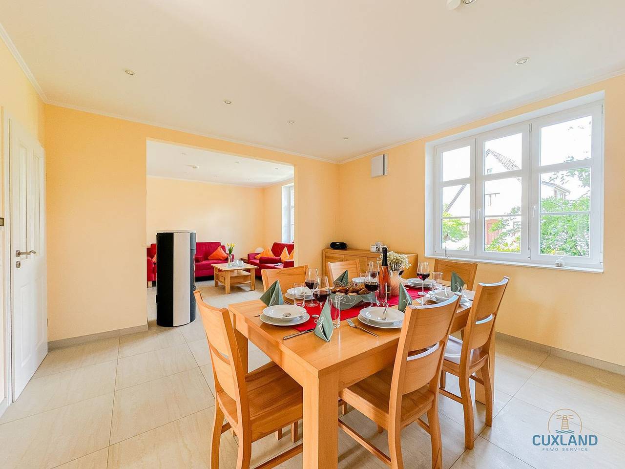 Ferienhaus Kugelbake in der Grimmershörnbucht mit großem Garten und Terrasse in Döse, Cuxhaven