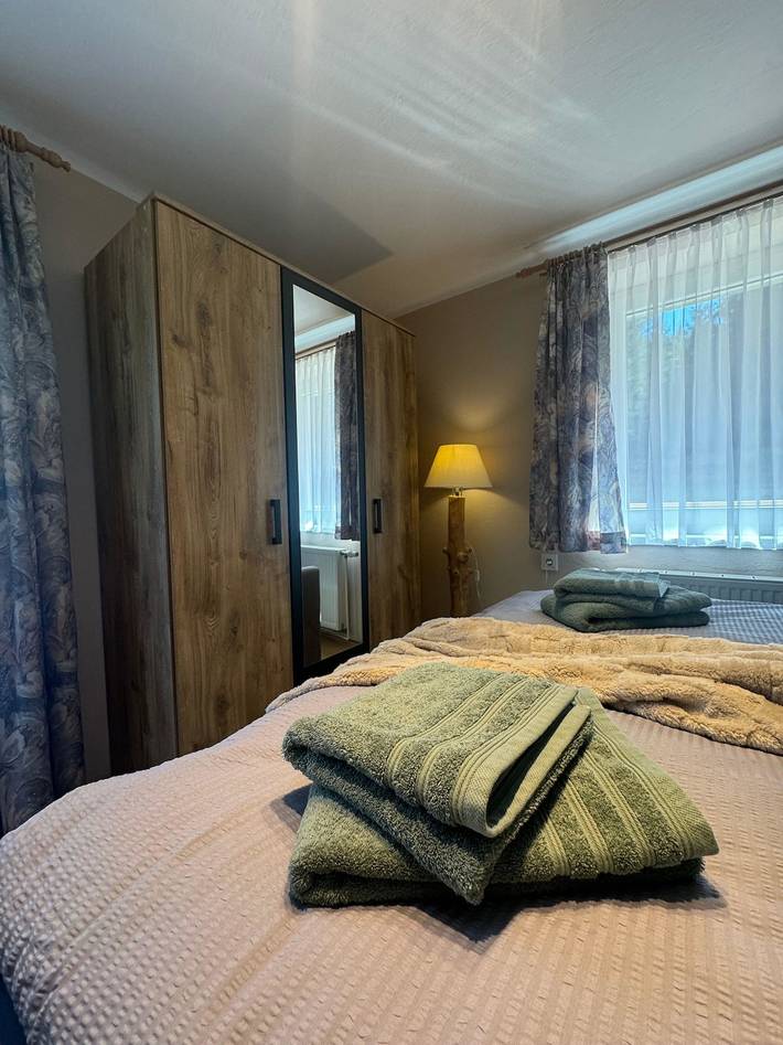 Ferienwohnung für 5 Personen, mit Garten und Balkon