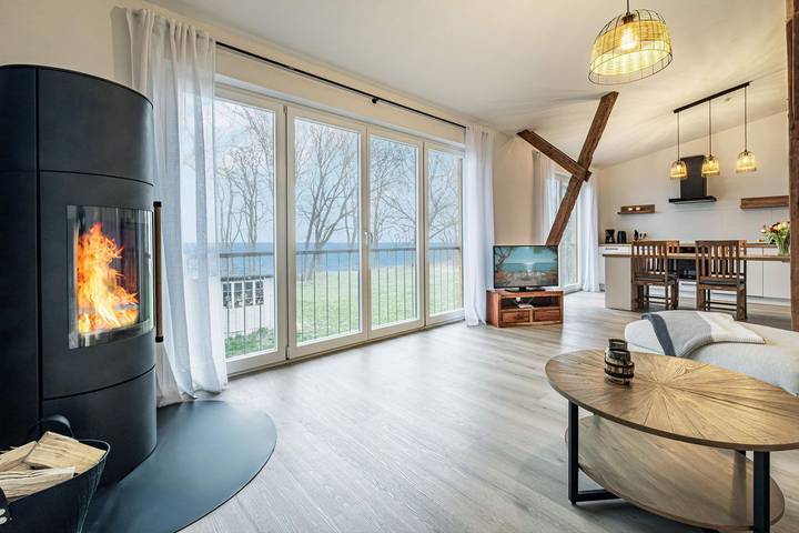 Ferienwohnung für 4 Personen, mit Garten und Sauna sowie Ausblick in Steinbergkirche