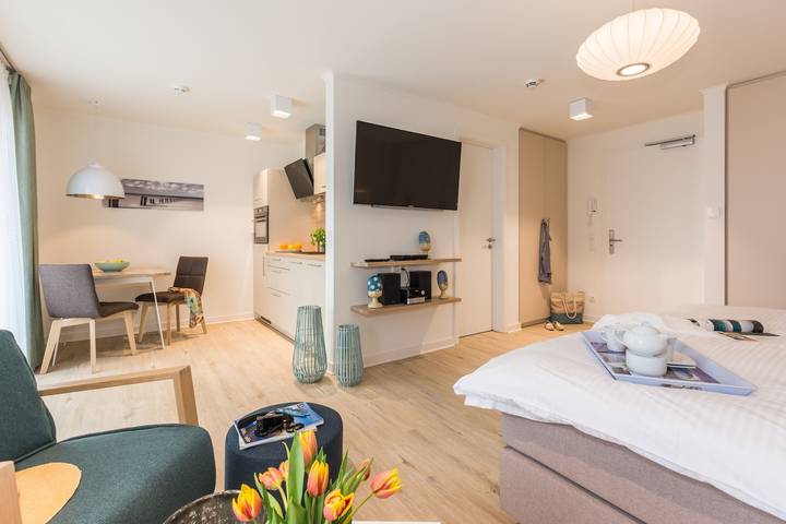 Ferienwohnung für 2 Personen, mit Sauna und Balkon, mit Haustier in Prerow