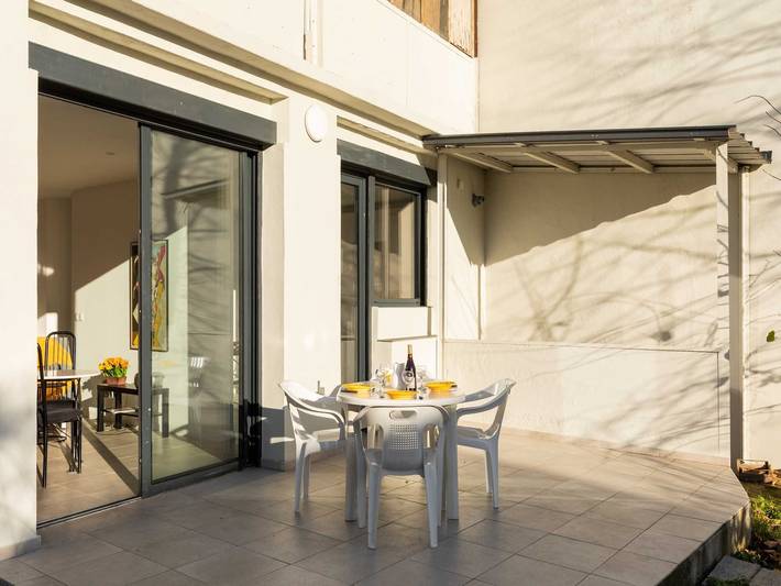 Appartement de vacances pour 2 personnes, avec jardin