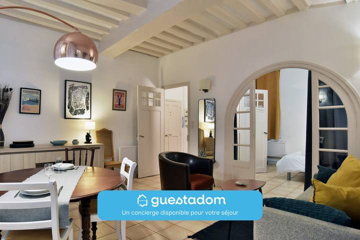 Gîte pour 4 personnes, adapté aux familles dans Plage Du Bon Secours Saint Malo