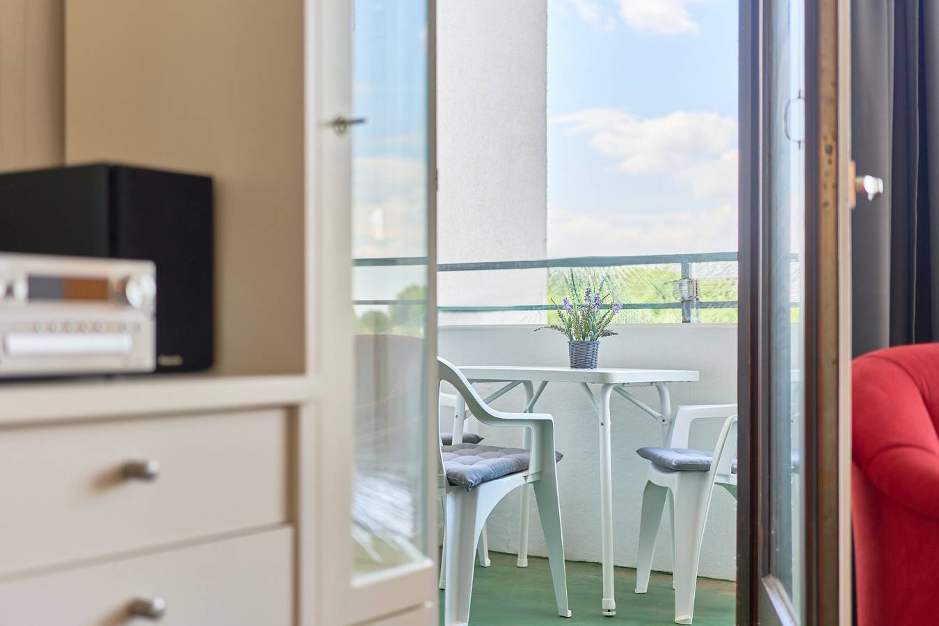 Appartement 'Lütt Stuuv Strandhotel, Whg 38' met Balkon, foto 14