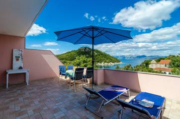Ferienwohnung für 6 Personen, mit Meerblick auf Peljesac