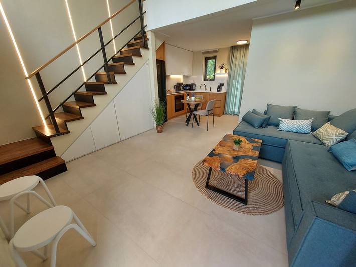 Ferienwohnung für 4 Personen, mit Balkon und Terrasse sowie Garten