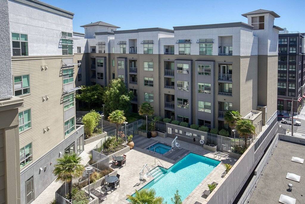 Ganze Wohnung, Gorgeous Redwood City 2Br w/ A/C, Gym & W/D, nr Caltrain, by Blueground in Redwood City, Silicon Valley