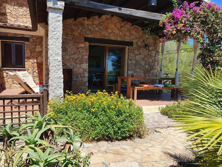 Ferienhaus für 4 Personen, mit Terrasse und Garten sowie Ausblick