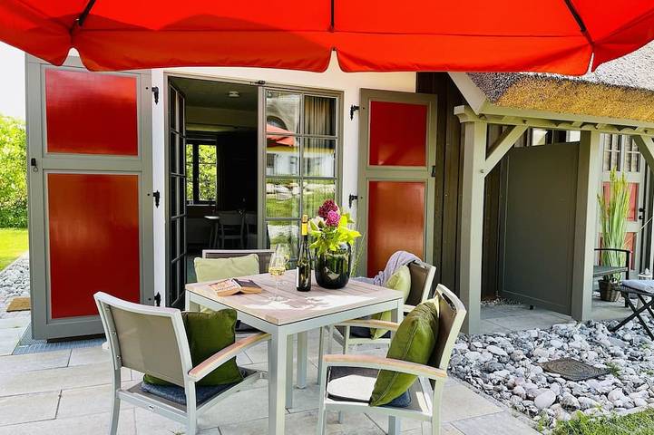 Ferienhaus für 3 Personen, mit Terrasse und Garten, mit Haustier