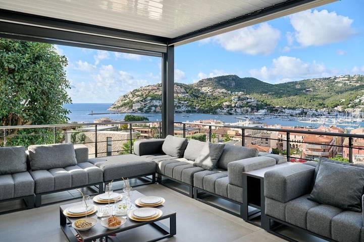 Villa pour 8 personnes, avec jardin et vue ainsi que vue sur le lac et piscine, animaux acceptés à Port d'Andratx