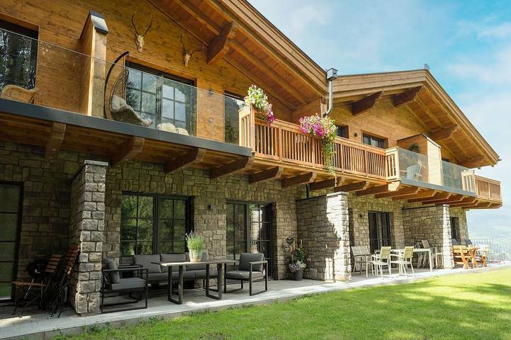 Ferienhaus für 10 Personen, mit Balkon und Sauna sowie Garten in Krimml