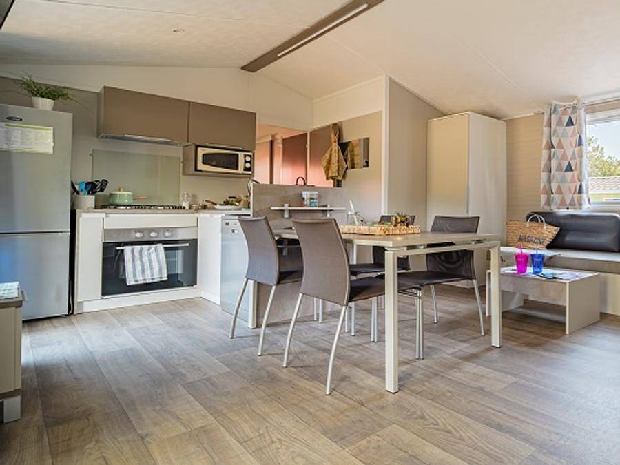 Camping des Albères - Mobilheim 6 personen - Trio Premium Jacuzzi in Laroque-des-Albères, Céret und Umgebung