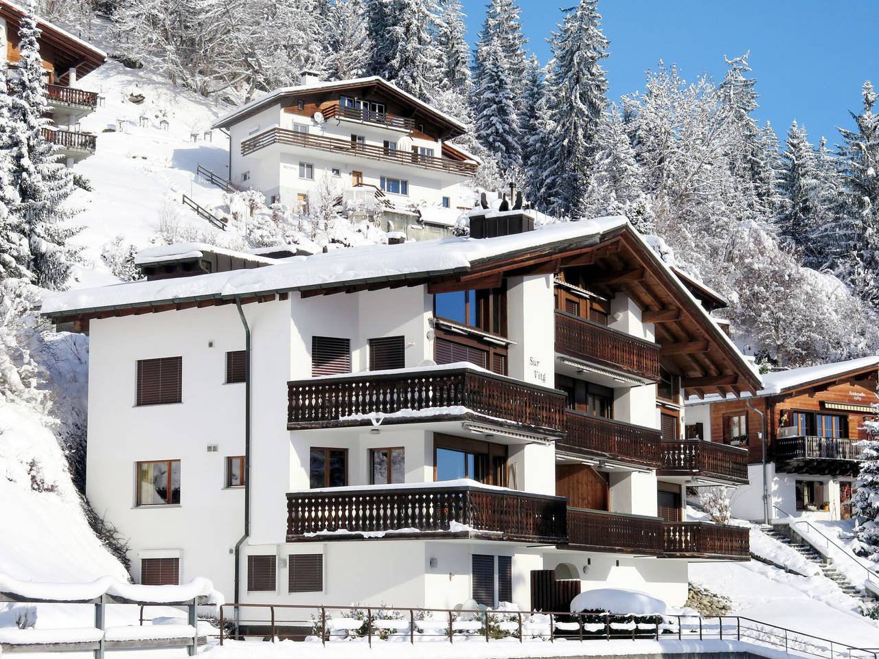 Appartement entier, Bergsicht in Laax Dorf, Laax