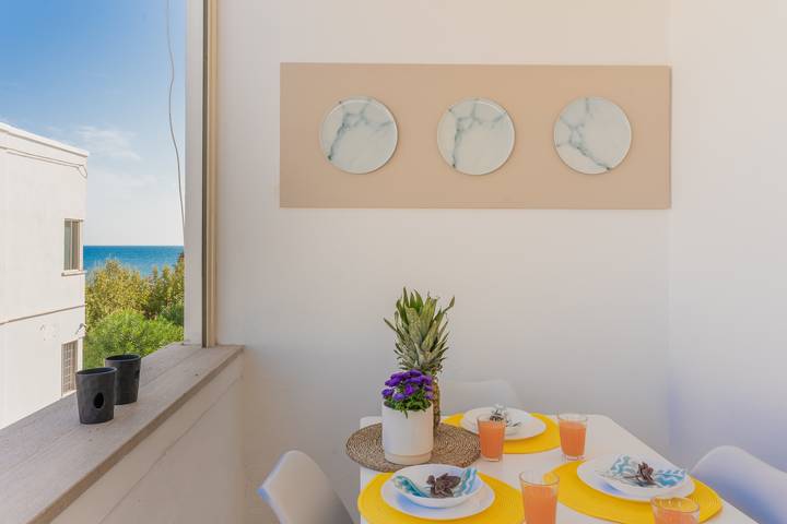 Location de vacances pour 4 personnes, avec Balcon dans Specchiolla