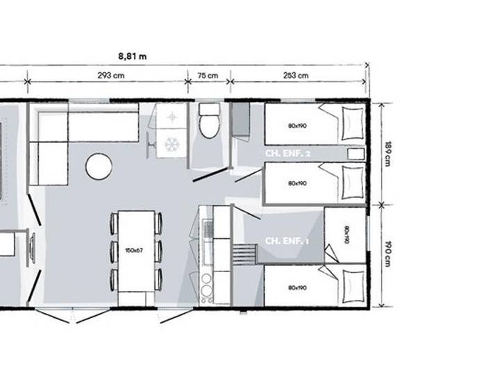Camping für 8 Personen, mit Kinderpool in Vienne - 4