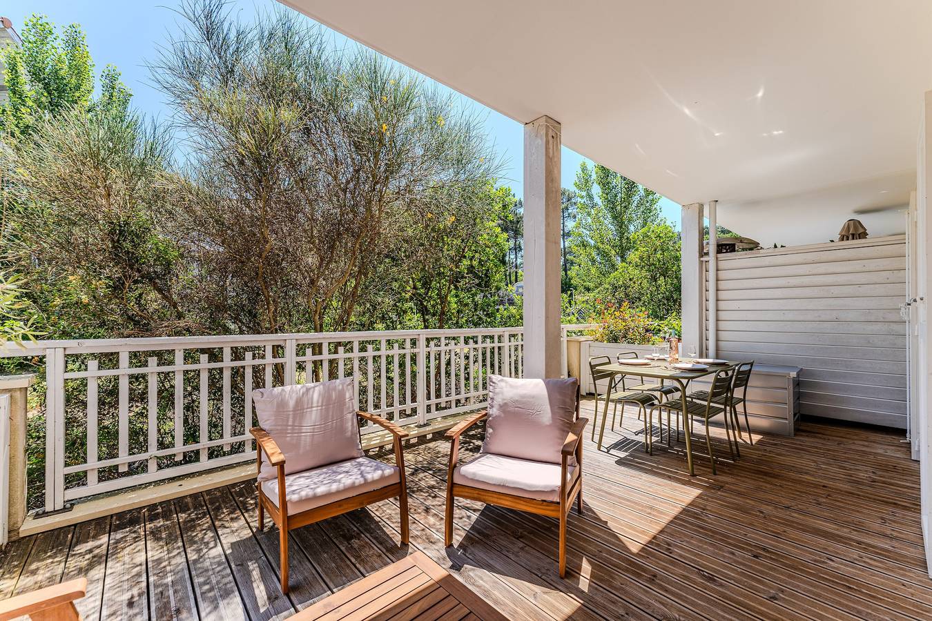 Ganze Wohnung, Appartement „Cocon Des Sables-Bassin d’Arcachon“ mit Gemeinschaftspool, privater Terrasse und Wlan in La Teste-de-Buch, Arcachon und Umgebung