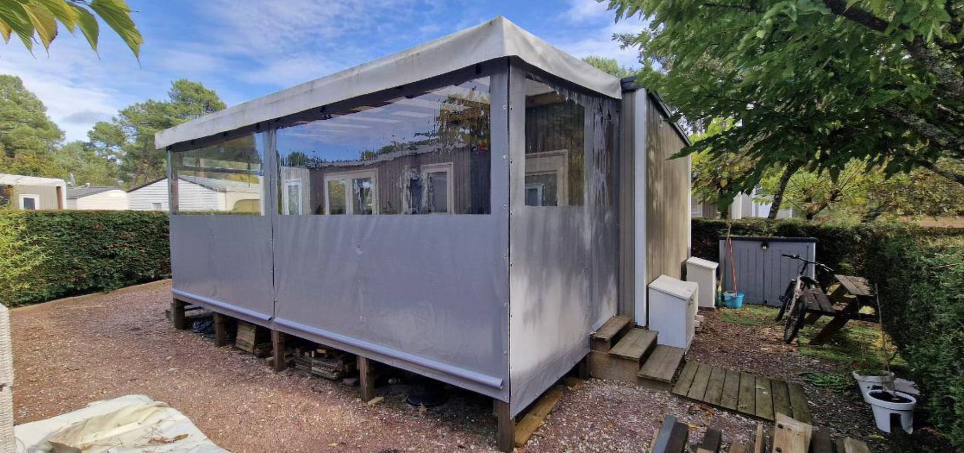 Mobilheim 'Mobil Home Arès' in Arès, nahe Strand und Bassin d'Arcachon in Arès, Arcachon und Umgebung