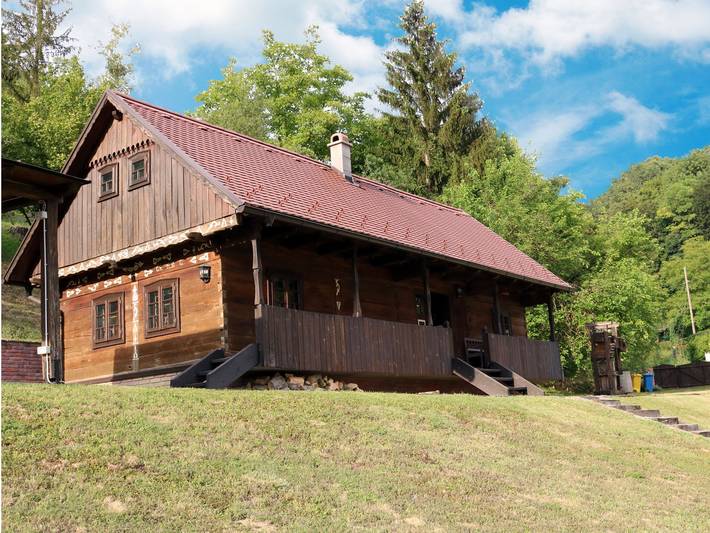 Ferienhaus für 5 Personen, mit Balkon und Garten