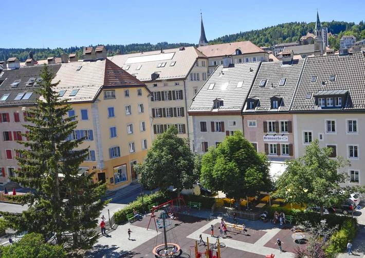 Hôtel pour 2 personnes, avec balcon, animaux acceptés à La Chaux-de-Fonds