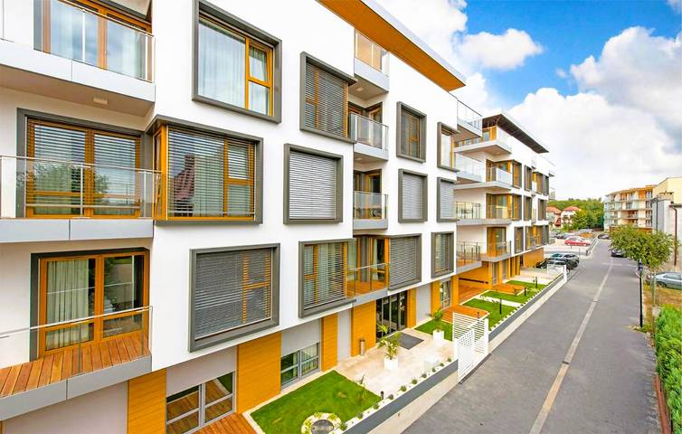 Ferienwohnung für 4 Personen, mit Whirlpool und Terrasse sowie Garten und Sauna in Halbinsel Hel