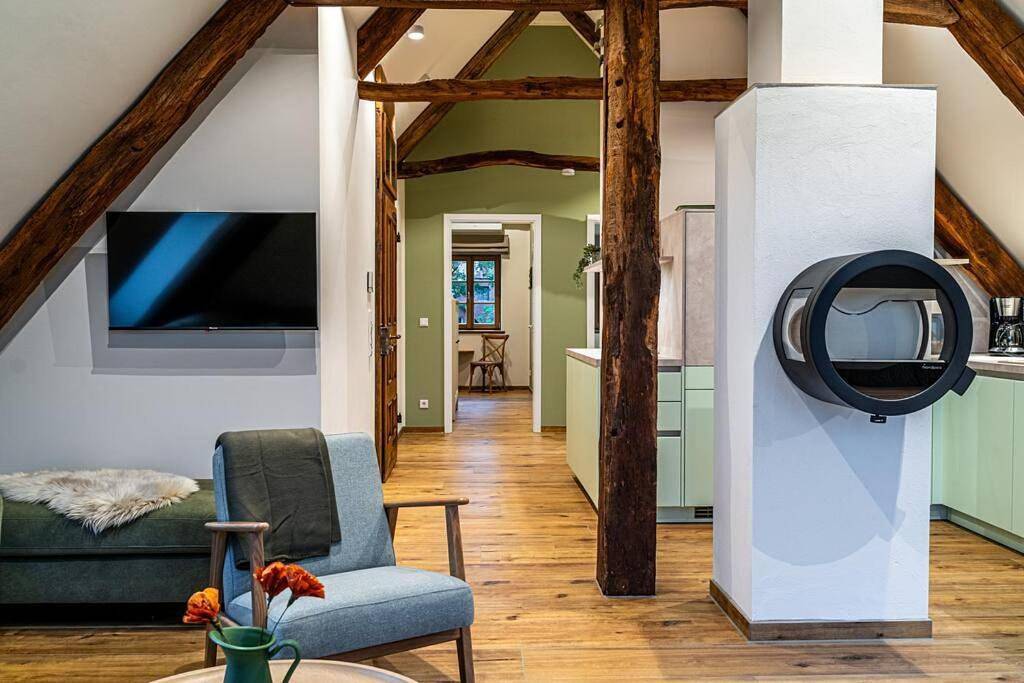 Ganze Wohnung, Ferienwohnung mit Sauna „Eschblick“ in Versmold, Nordrhein-Westfalen