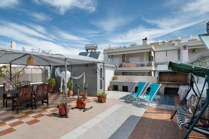 Dom dla 8 osób, z ogród i balkon, Dla rodziny w Kalamata