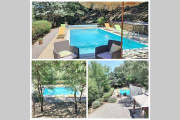 Gîte pour 8 personnes, avec jardin et piscine à Montauriol