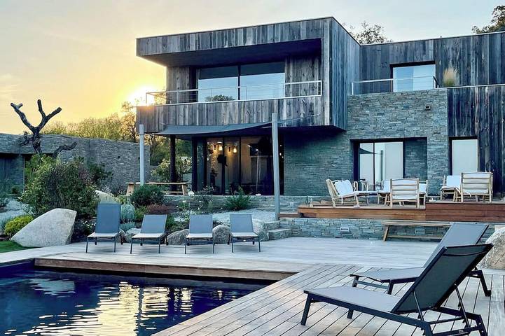 Villa pour 12 personnes, avec sauna ainsi que jardin et balcon