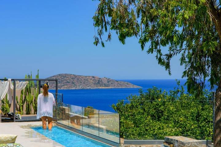 Villa pour 4 personnes, avec vue ainsi que piscine et jardin dans Elounda - 3