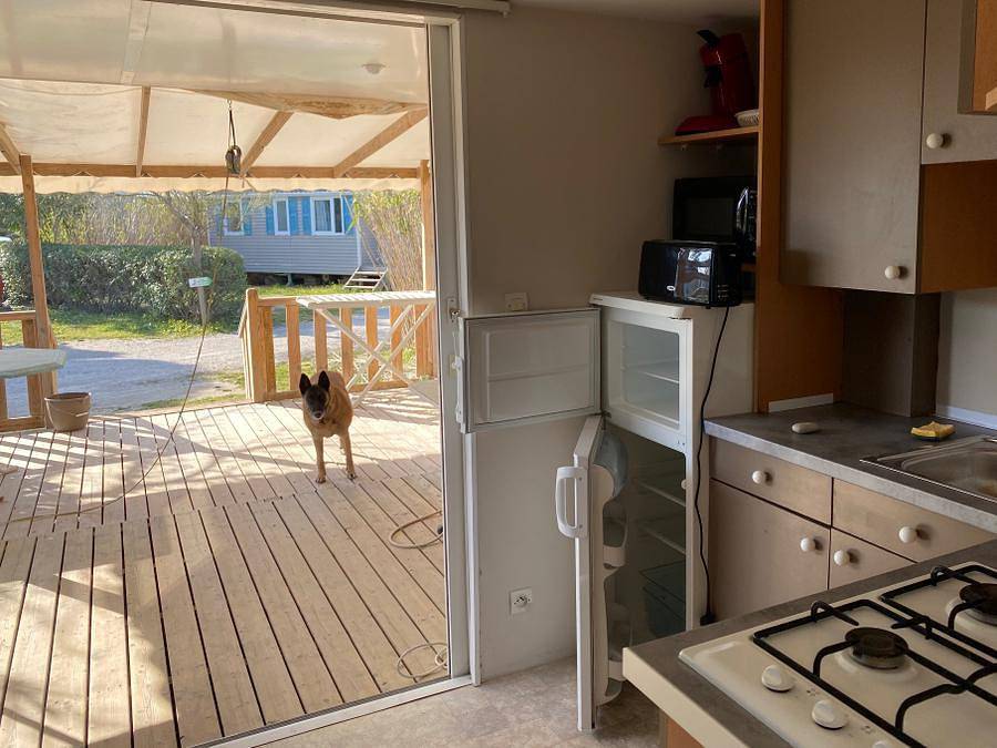 Camping Les Fontaines - Mobilheim 5 personen - Louisiane Med in Canet-en-Roussillon, Côte d'Améthyste