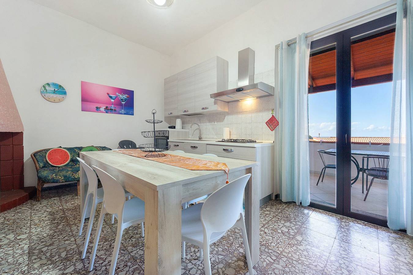 Holiday Home "Casa Margherita" with Large Terrace, Air Conditioning, and Wi-Fi in Nebida, Iglesias