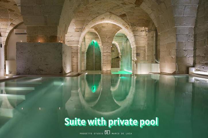 B&b for 2 people, with Balcony and Hot tub as well as Pool and Sauna in Lecce