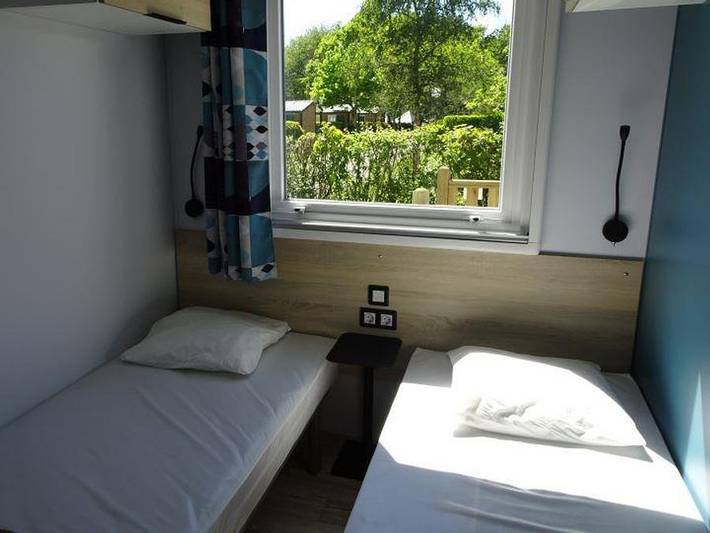 Camping Les Jardins du Morbihan - Mobilheim 4 personen - Komfort + 2 Ch 4 Pers. in Monterblanc, Regionaler Naturpark Golfe du Morbihan