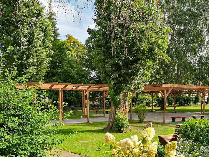 Ferienwohnung für 4 Personen, mit Terrasse und Garten sowie Ausblick in Eggesin