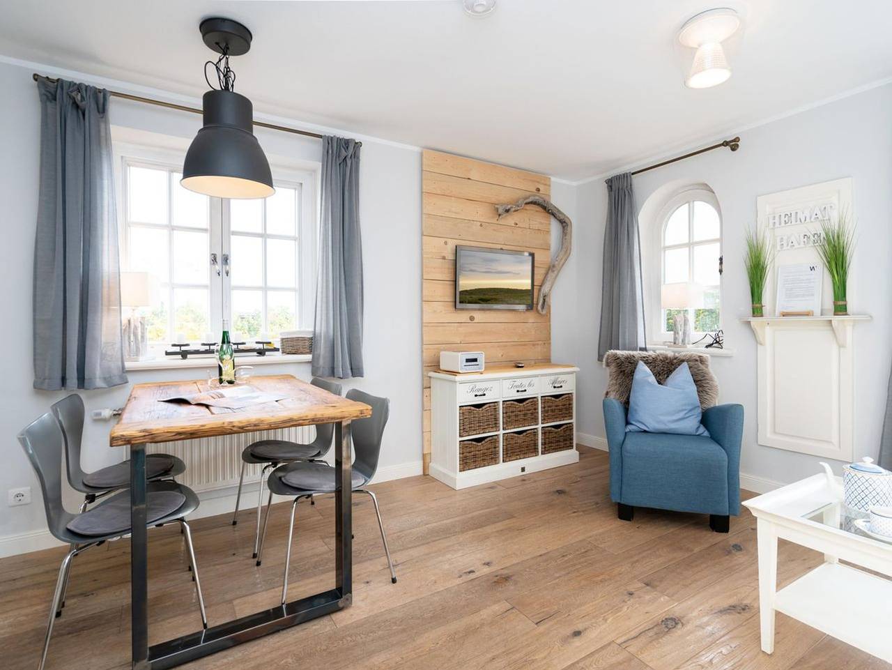 Ganze Ferienwohnung, Wattperle - Gemütliche 3-Zimmer Wohnung - 4 Personen: Meerblick, Terrasse, Stellplatz, Wlan. in Rantum, Sylt (Gemeinde)