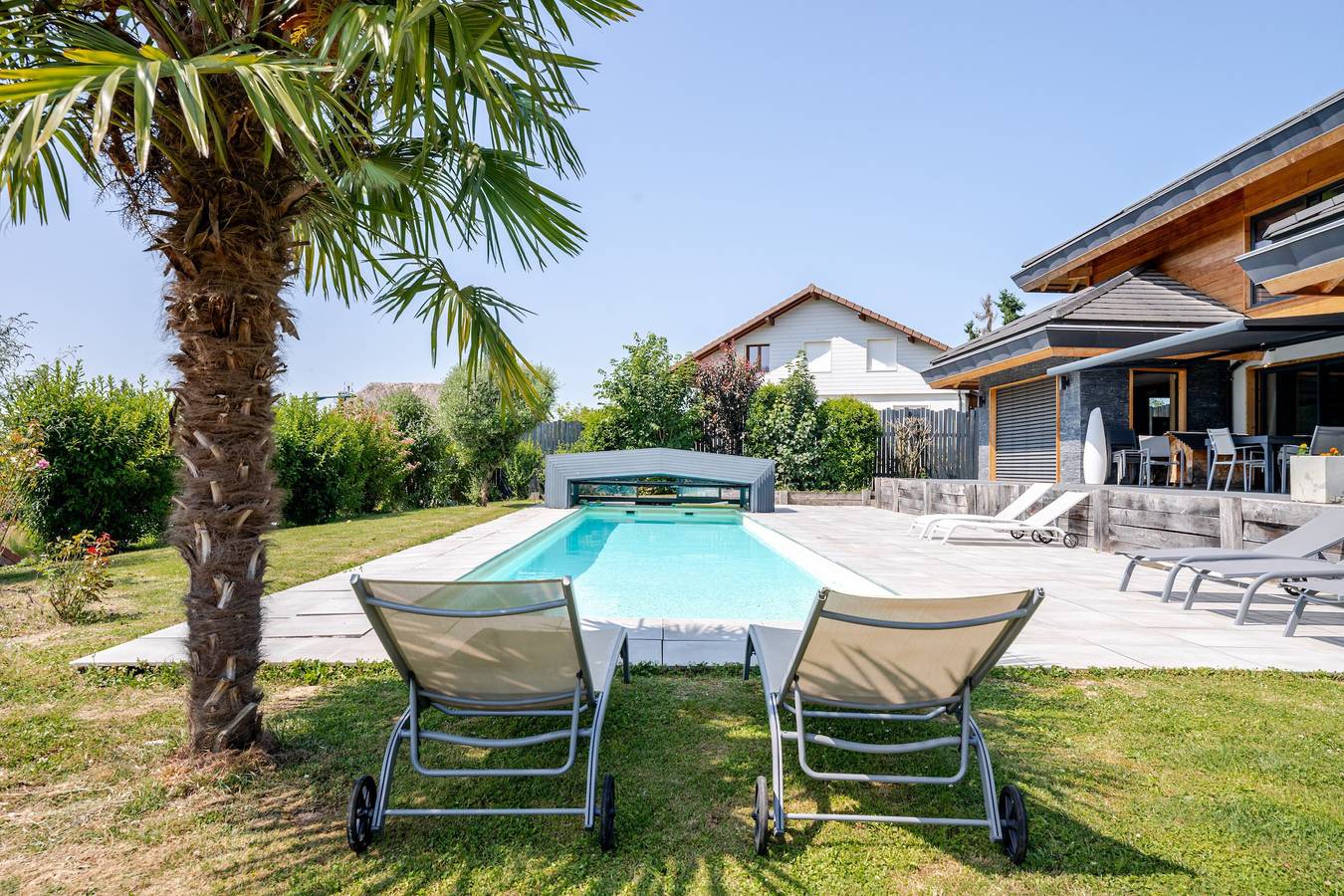 Villa 'La Quintessence' avec vue sur les montagnes, Wi-Fi et climatisation in Nonglard, Région d'Annecy